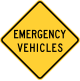 Zeichen W11-8-DE Einsatzfahrzeuge (Delaware)