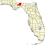 Округ Лион на карте штата.