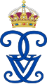 Kustaa V:n kuninkaana käyttämä monogrammi