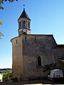 Chevet et clocher de l'église Saint-Vivien (août 2010)