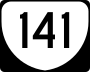 State Route 141 marker