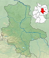 Lagekarte von Sachsen-Anhalt