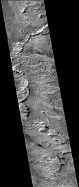 Slipher crater on Mars, as seen by MRO's CTX camera