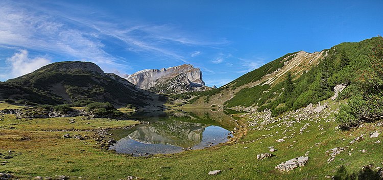 Гора Рофан в Бранденбергских Альпах, Австрия.