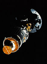 Galileo space probe, prior to departure from Earth orbit in ۱۹۸۹