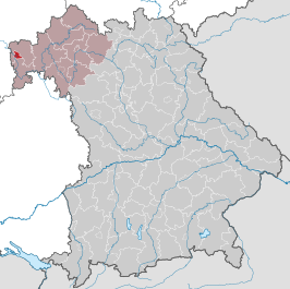 Kaart van Aschaffenburg