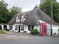 Moat Cottage and K6 telephone box