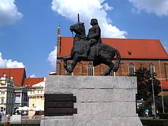 Monumento al rey Boleslao I de Polonia.