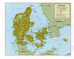 Location of ประเทศเดนมาร์ก