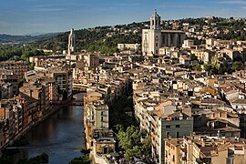 Gérone avec la cathédrale Sainte-Marie.