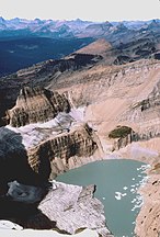 Grinnell Glacier in Glacier National Park (US), Montana in 1998