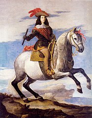 Retrato ecuestre de Juan José de Austria, por José de Ribera. 1648.