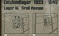 Plattegrond Kamp Groß Hesepe 1939 en 2010