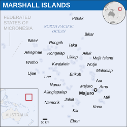 موقعیت جزایر مارشال