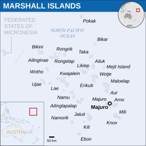 Kart over Majuro