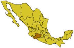 Letak Michoacán di Mexico