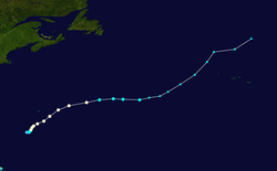 Parcours de l'ouragan Nate