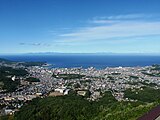 天狗山から眺めた小樽市街（2011年8月）