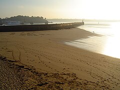 Môle de Saint-Malo, à basse mer.