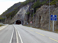 Riksväg 94 vid Stallogargotunneln.