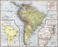 Mapa alemán de América del Sur del año 1905, mostrando el límite de la forma 4.