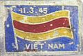 A stamp commemorating the Empire of Vietnam's independence in 1945