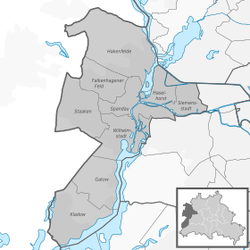 Localisation de Arrondissement de Spandau