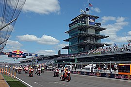 Casey Stoner leads the pack 2011 Indianapolis.jpg