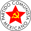 Emblema del Partíu Comunista Mexicanu (1919-1981).