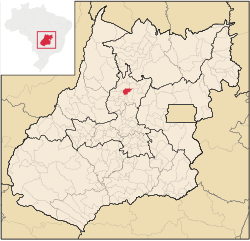 Localização de Nova Glória em Goiás