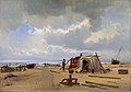 Holger Drachmann, En vraghytte på Skagen strand, 1872, musée de Skagen.