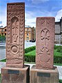 Chaczkary ze zniszczonego cmentarza﻿(inne języki) w Dżulfie, obecnie w ormiańskim Eczmiadzynie