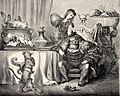 O Gato con Botas e mailo ogro, por Gustave Doré (século XIX).