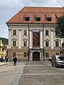 Turjak Palace, a Baroque aristocratic corner building from the mid-17th century; the neo-Classicist facade dates to the 19th century. The main building of the City Museum of Ljubljana