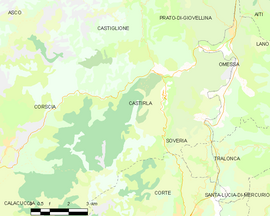 Mapa obce Castirla