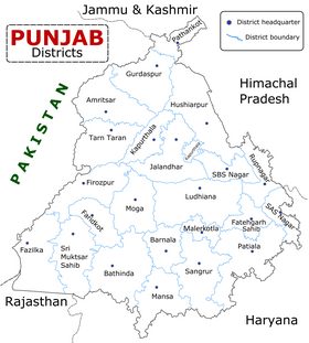 Localisation de District de Firozpur