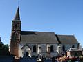 L'église vue depuis le cimetière.