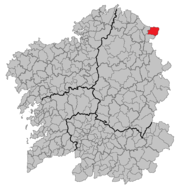 Localização de Riba d'Eu na Galiza