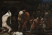 Michiel Sweerts, combate de lucha libre, 1649