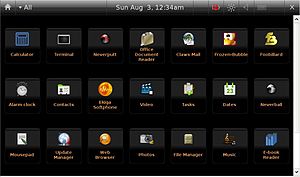 Ubuntu Moblie desktop interface
