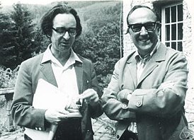 Клаус Вагнер (справа) и Фрэнк Харари в Обервольфахе, 1972