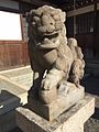 田原城にある巴江神社の狛犬（右）