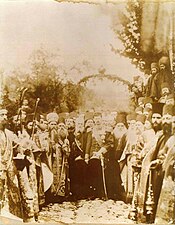 Слика краља Александра са монасима