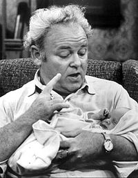 O’Connor Archie Bunkerina Perhe on pahin -sarjassa 1973.