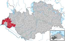 Amt Boizenburg-Land – Mappa