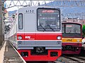 Tokyo Metro 6132F berhenti sejenak di Stasiun Bogor