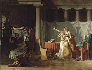 I littori riportano a Bruto i corpi dei suoi figli (1789), Musée du Louvre, Parigi