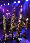 English: David Jackson's saxophones.