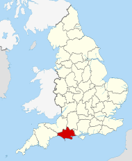Pozicija Dorseta na karti Engleske