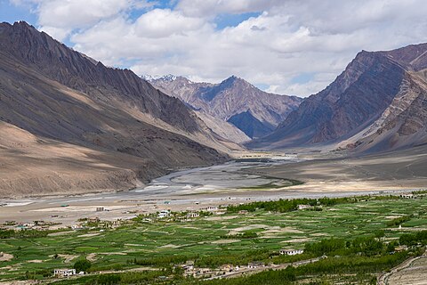 Zangla village, Zanskar river valley